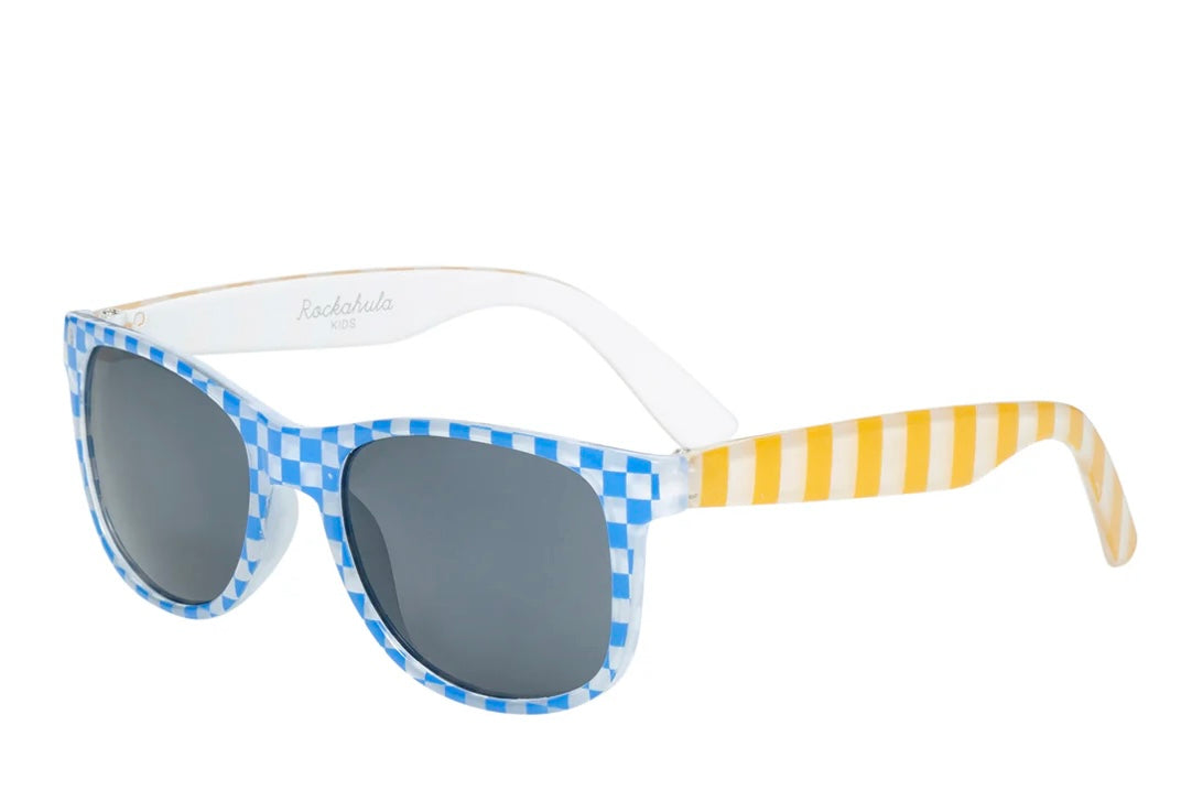 RETRO RACING CHECK SUNGLASSES