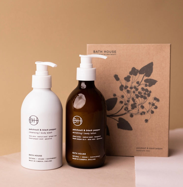 BATH HOUSE PATCHOULI & BLACK PEPPER BODYCARE DUO