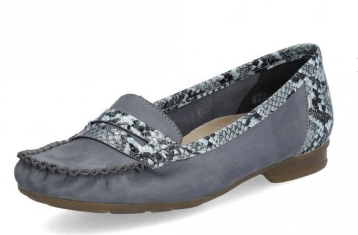 BLUE & SNAKESKIN LOAFER