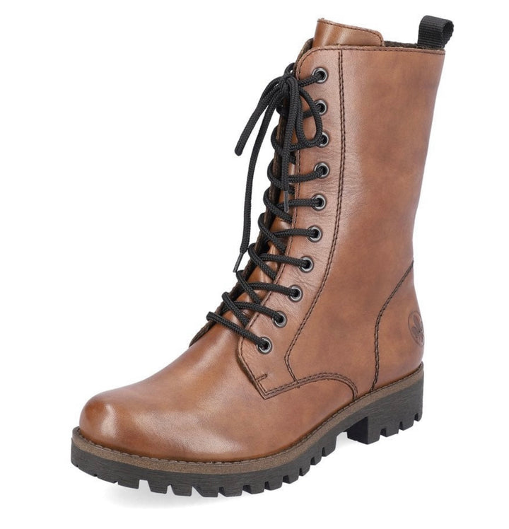 TAN LACE UP BOOTS