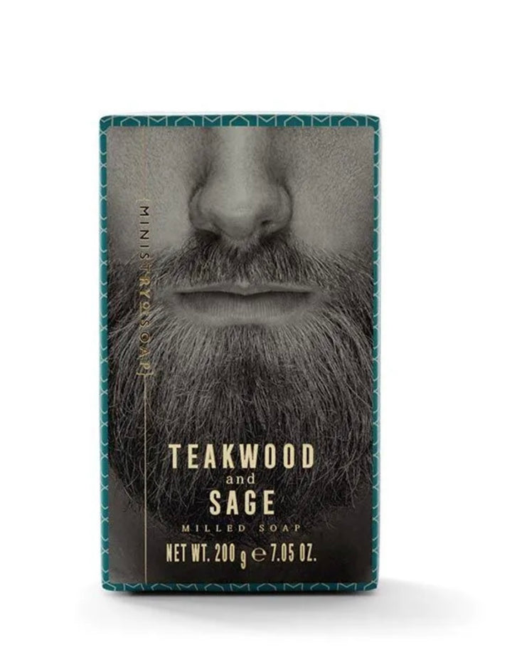 TEAKWOOD AND SAGE MILLED SOAP