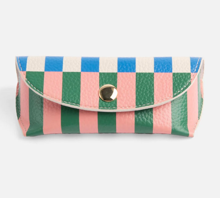 MULTI STRIPE GLASSES CASE