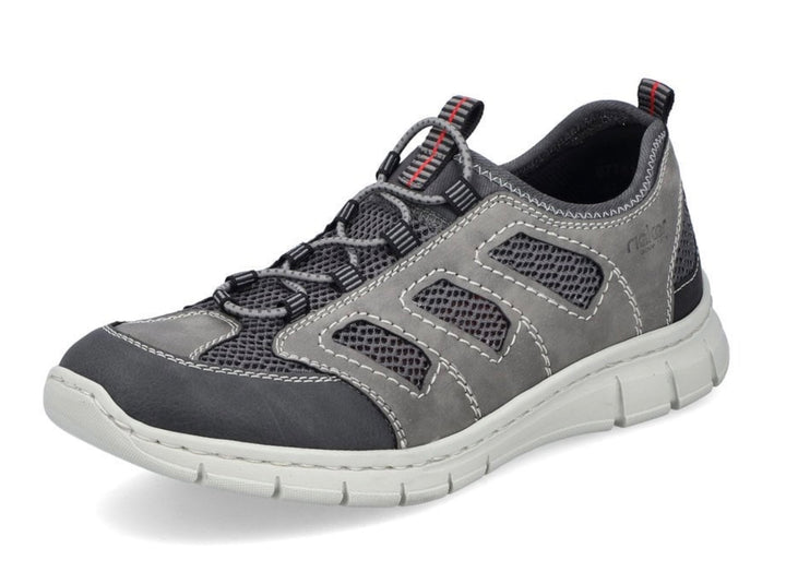 MENS GREY ELASTICATED TRAINER