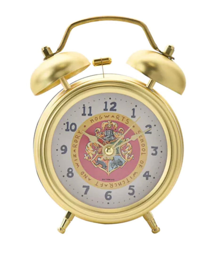 HARRY POTTER CHARMS HOGWARTS CREST ALARM CLOCK