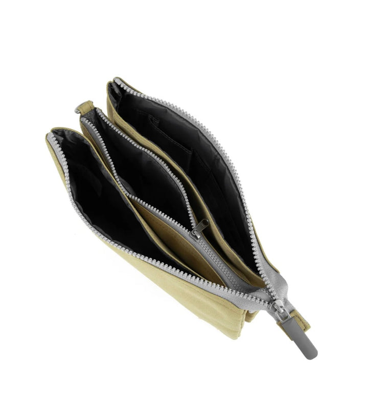 KAHKI CARNABY RECYCLED CANVAS CROSSBODY BAG