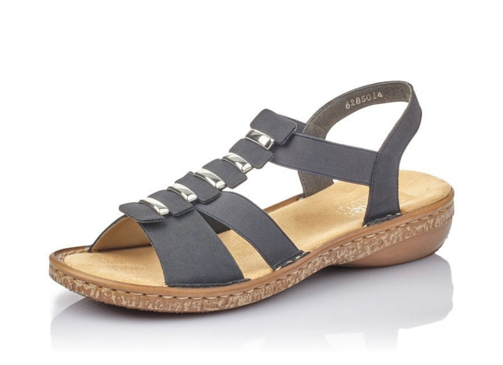 BLUE ELASTICATED SANDAL