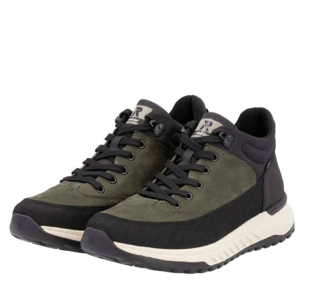 MENS BLACK & GREEN WATER RESISTANT BOOT
