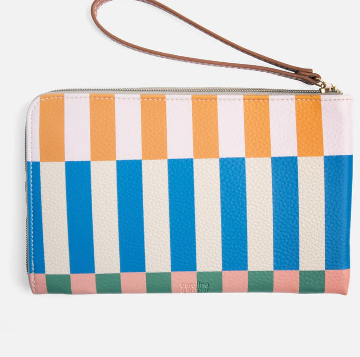 MULTI STRIPE TRAVEL POUCH