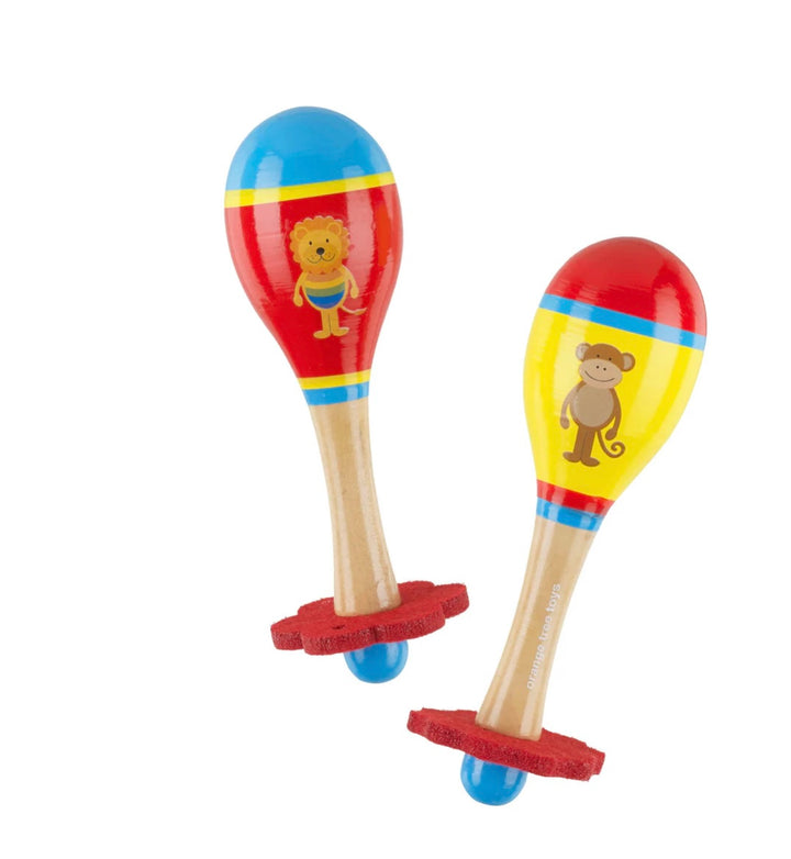 MARACAS SET - LION & MONKEY (FSC®)