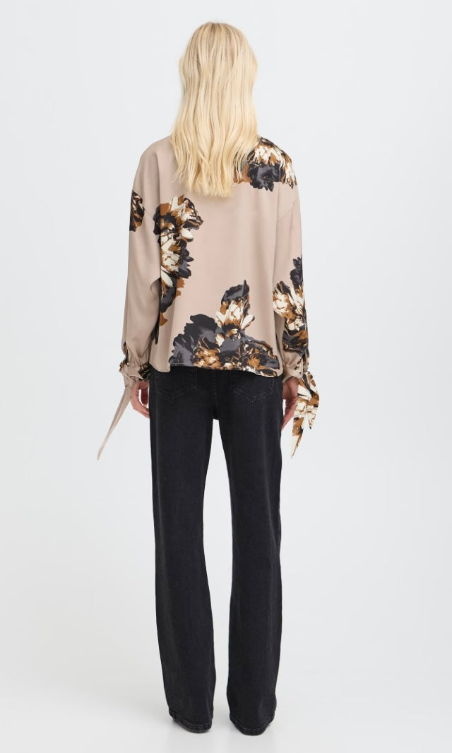 STRING MEGA FLOWER JANNIKE BOW SHIRT