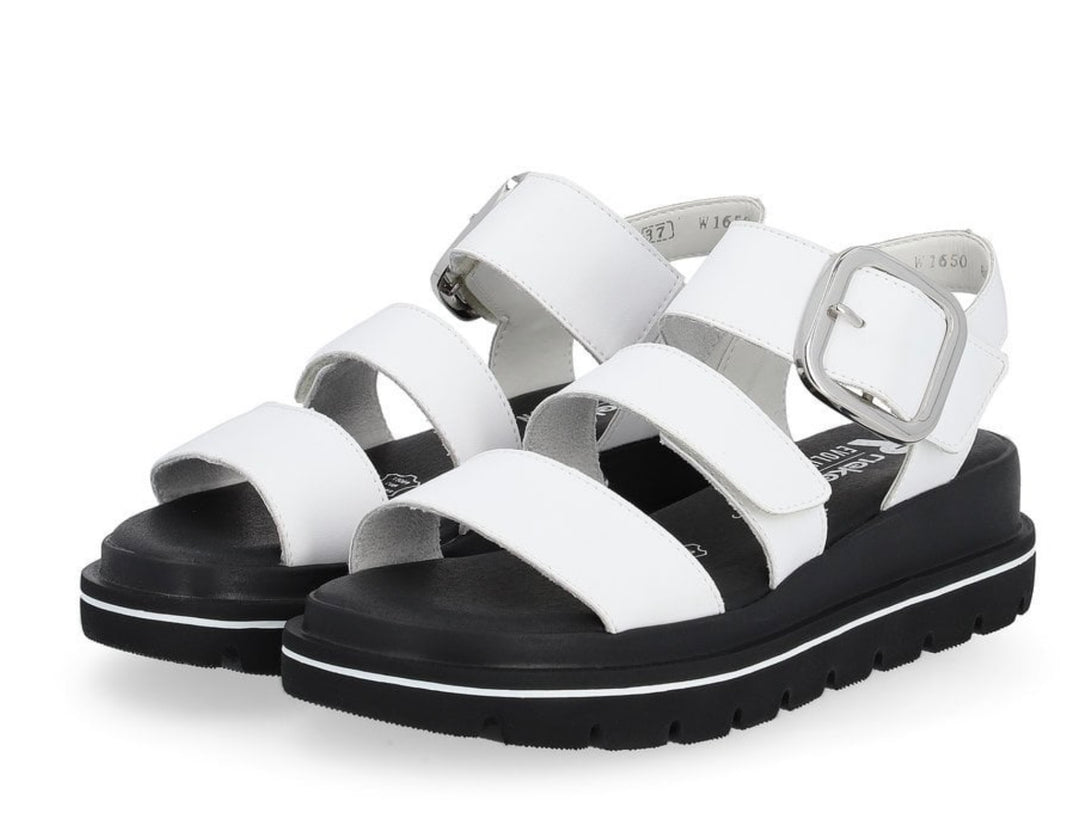 WHITE R-EVOLUTION CHUNKY SOLE SANDAL