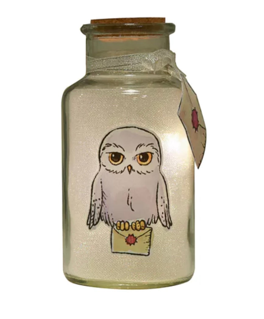 HARRY POTTER CHARMS HEDWIG LIGHT UP JAR