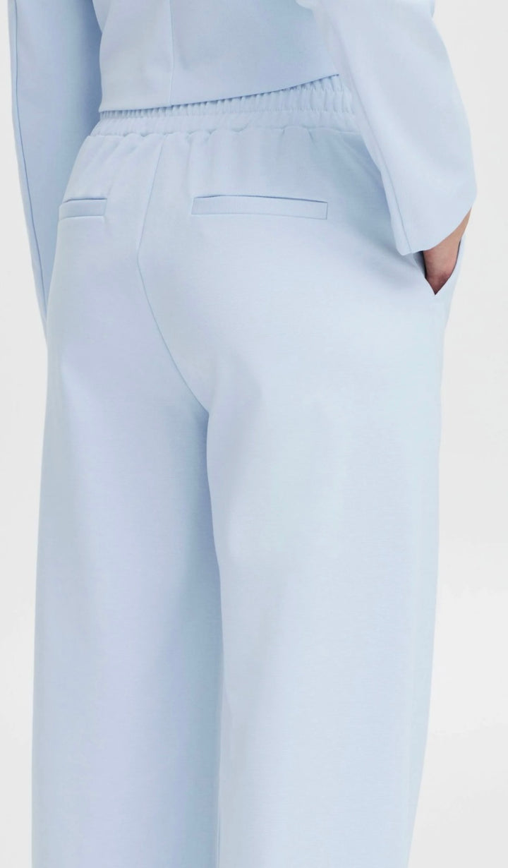 RIZETTA WIDE PANTS CASHMERE BLUE