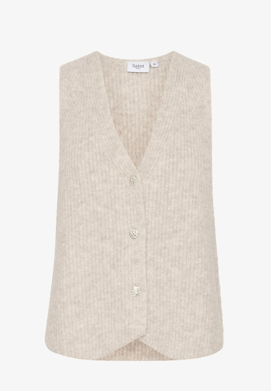 CRYSTAL GREY MELANGE XENYA VEST