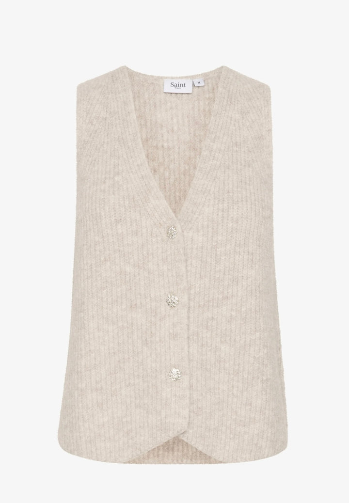 CRYSTAL GREY MELANGE XENYA VEST