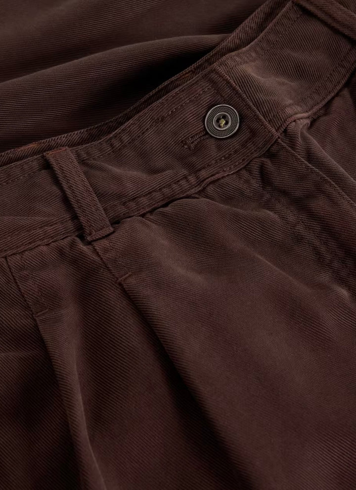 DARK BROWN SASHA WIDE LEG TROUSER