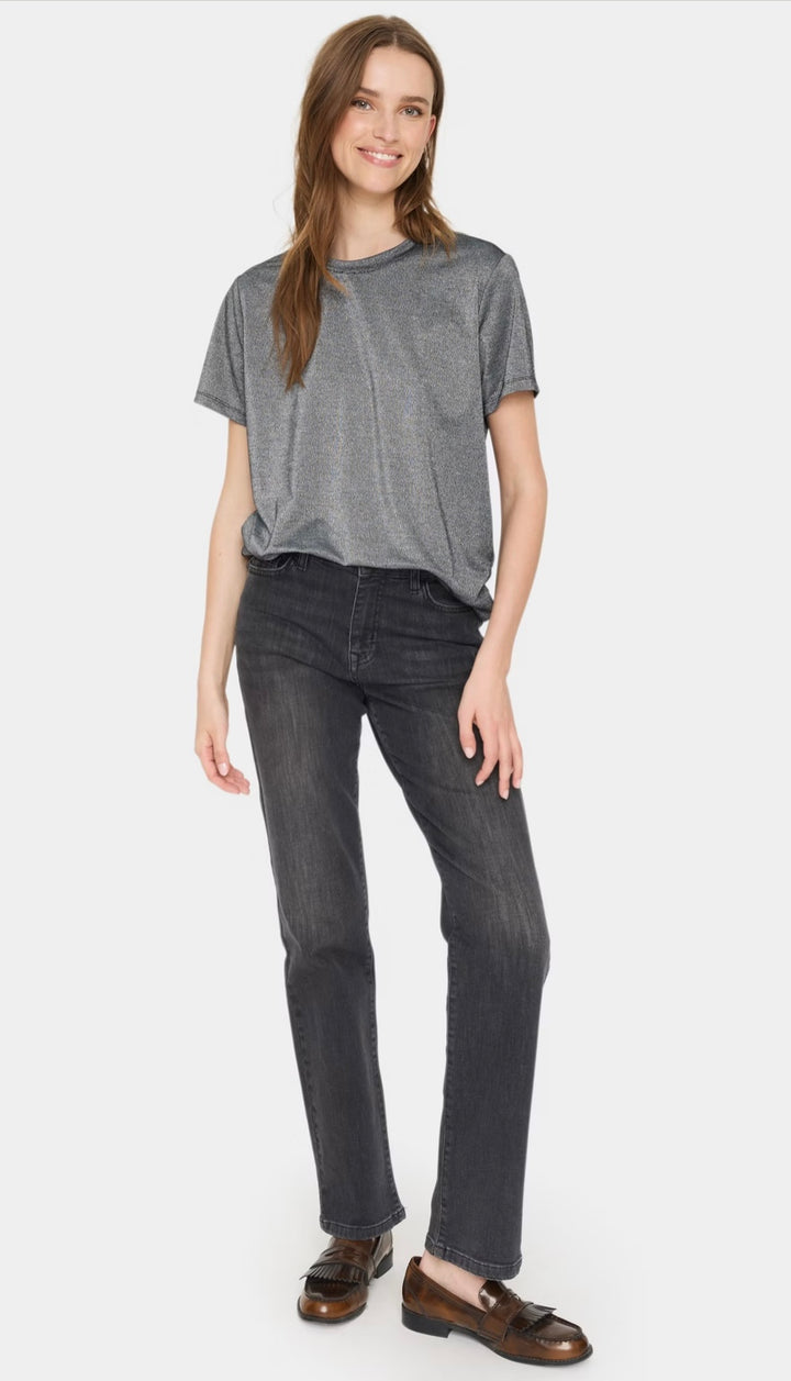 BLACK HAGA SZ REGULAR T-SHIRT