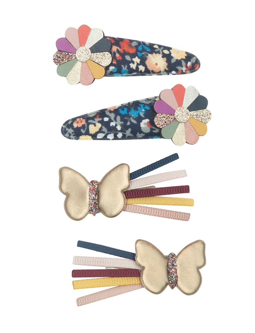 WINTER IVY BUTTERFLY CLIPS