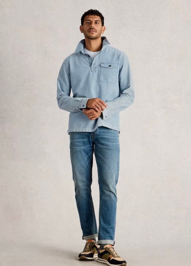 LIGHT BLUE FENTON SLUB POP OVER TOP