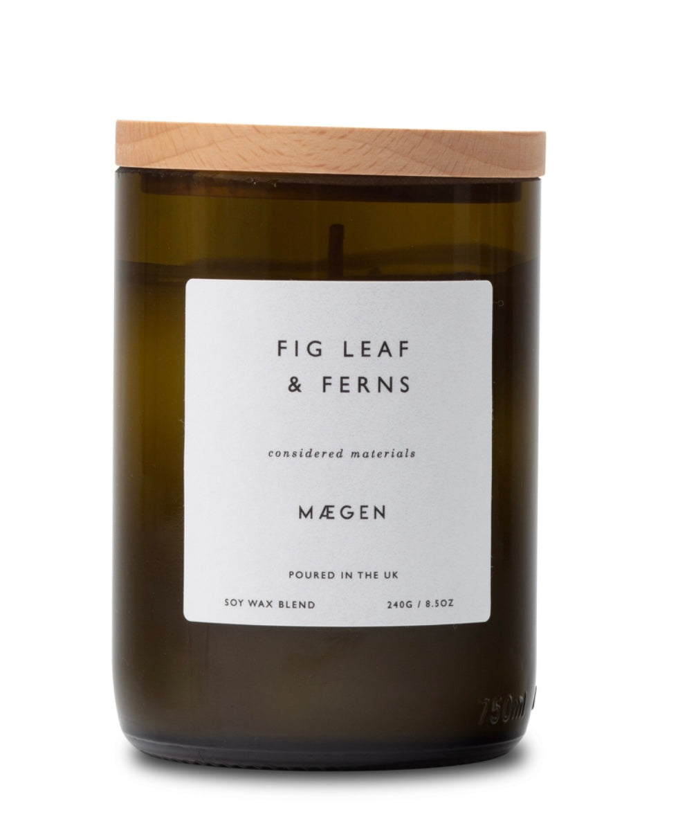 FIG LEAF & FERNS ORCHID CANDLE