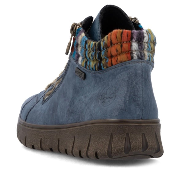 BLUE ZIP UP BOOT