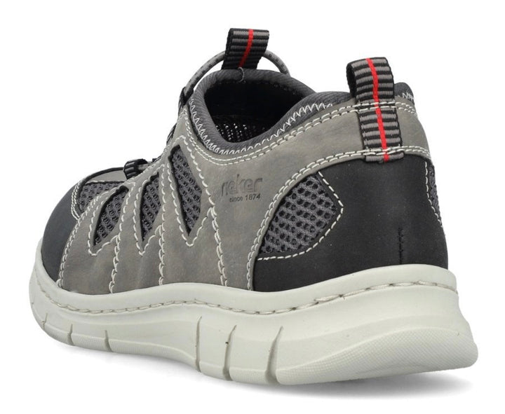 MENS GREY ELASTICATED TRAINER