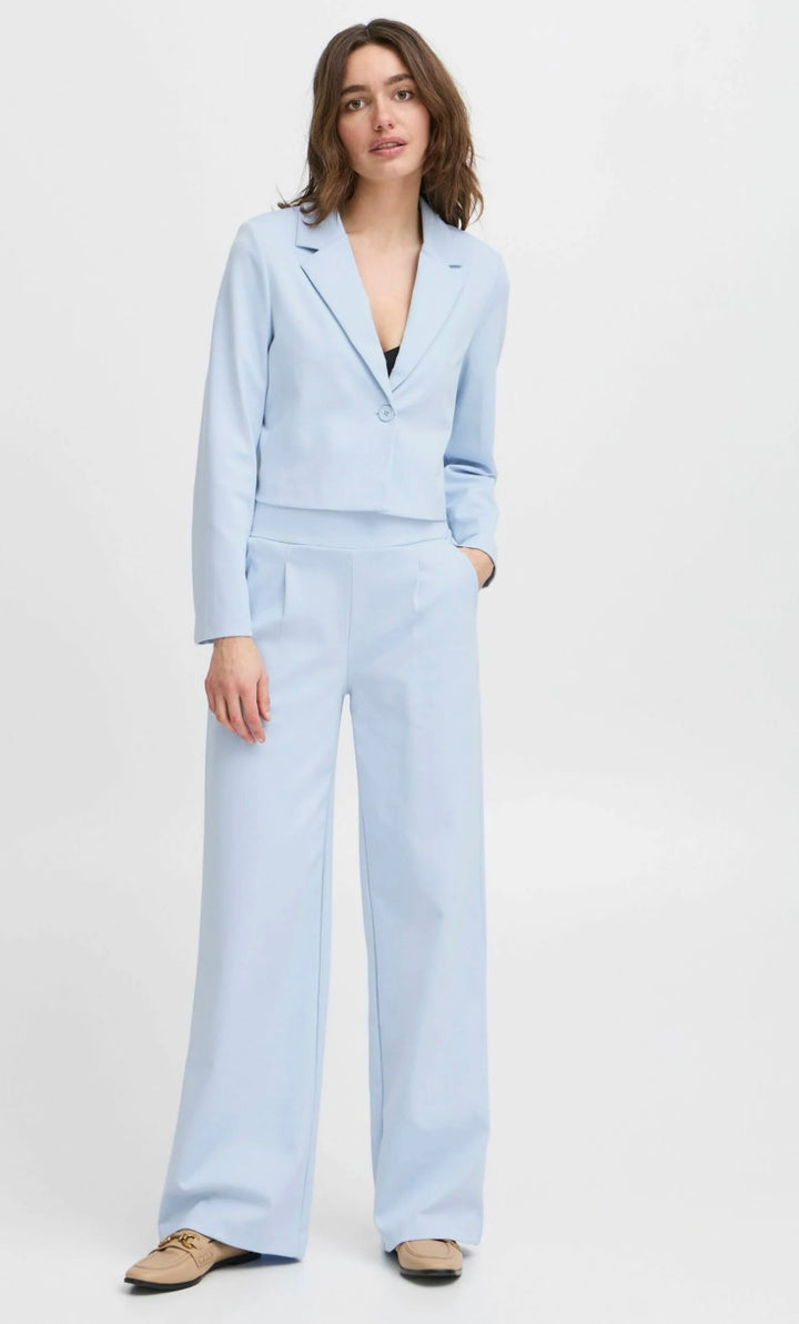 RIZETTA WIDE PANTS CASHMERE BLUE