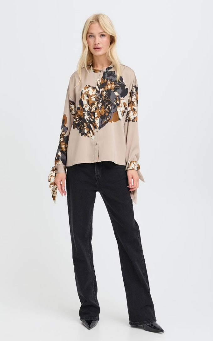 STRING MEGA FLOWER JANNIKE BOW SHIRT