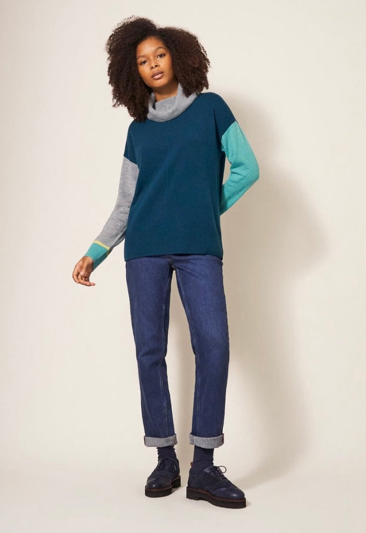 CALLIE H NECK CASHMERE JUMPER