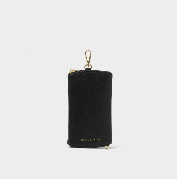CLIP-ON SUNGLASSES CASE IN BLACK