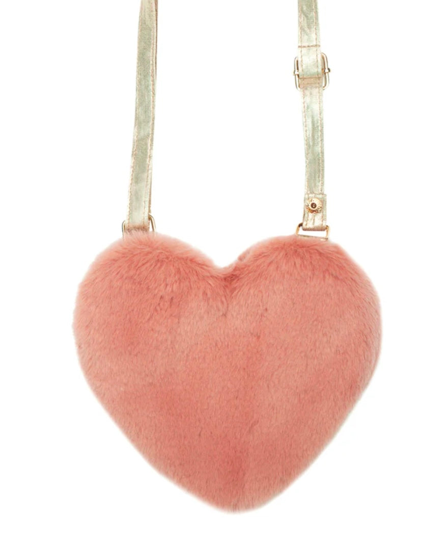 FLUFFY HEART BAG