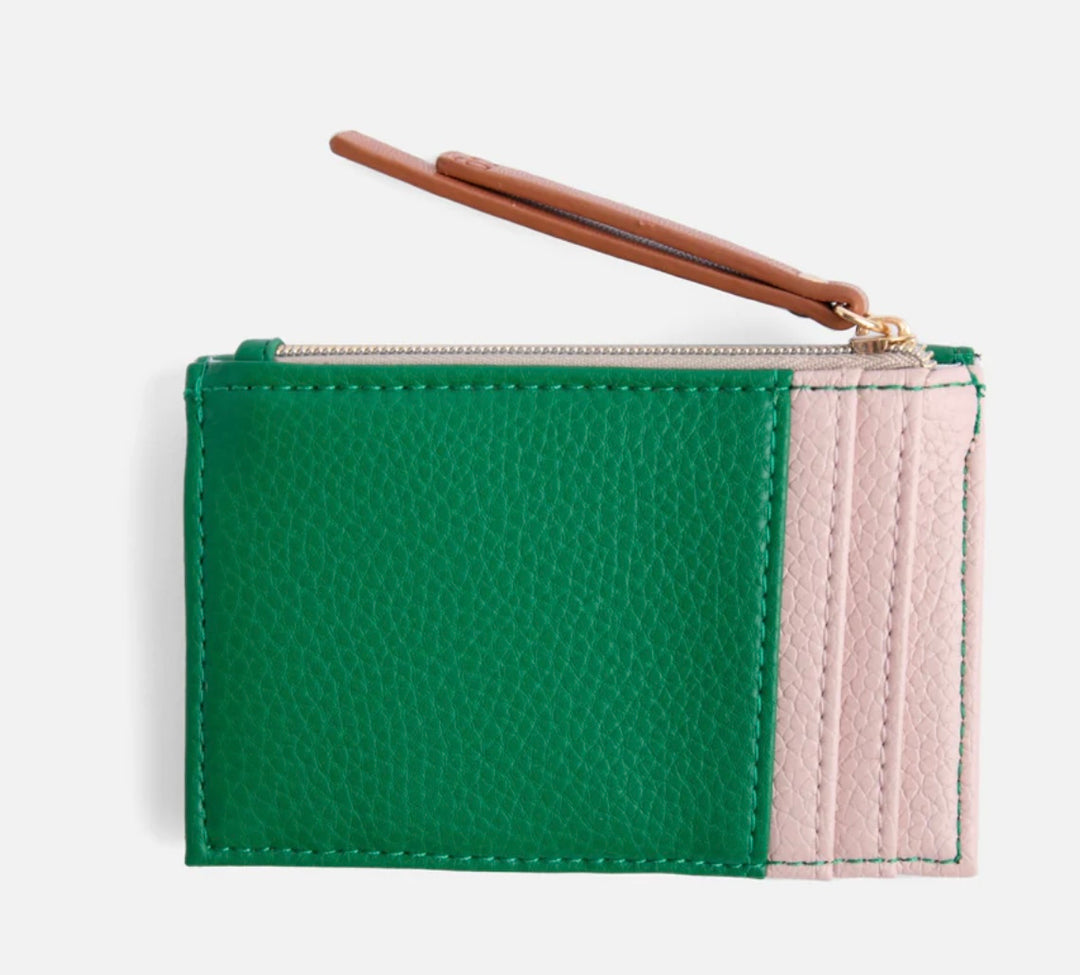 GREEN CARDHOLDER COIN PURSE