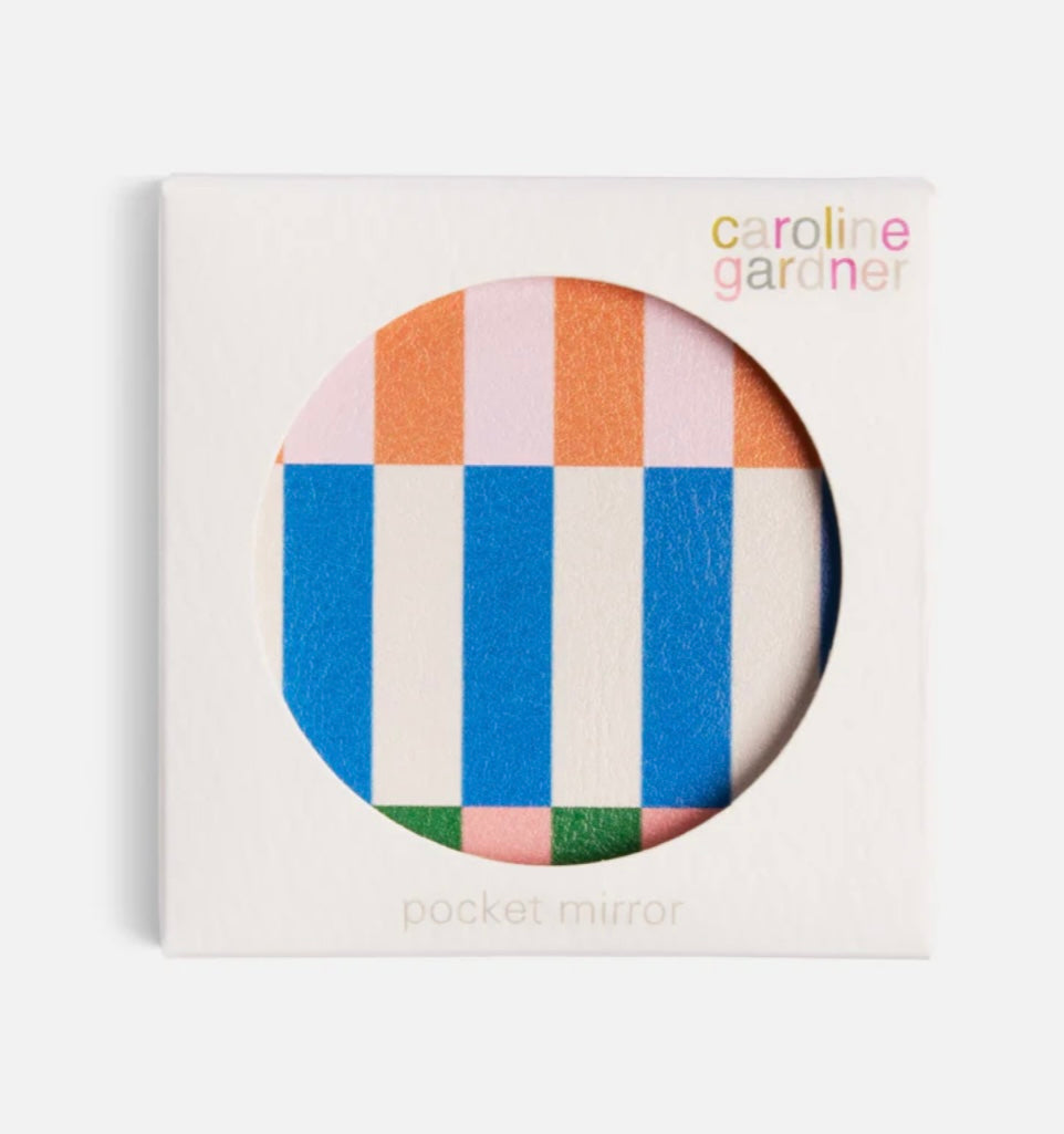 MULTI STRIPE POCKET MIRROR