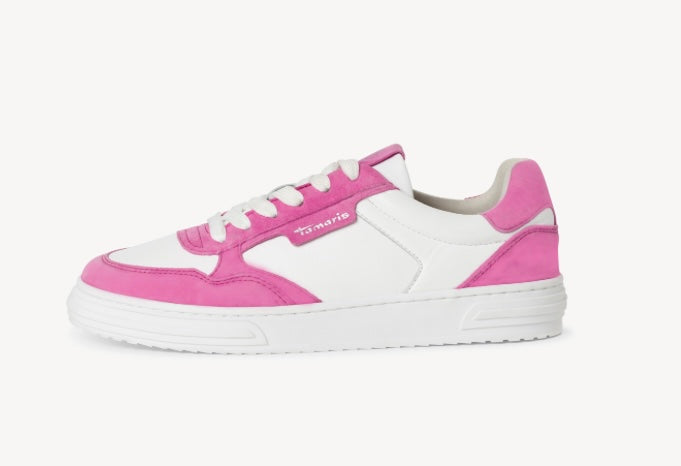 PINK & WHITE LEATHER TRAINER