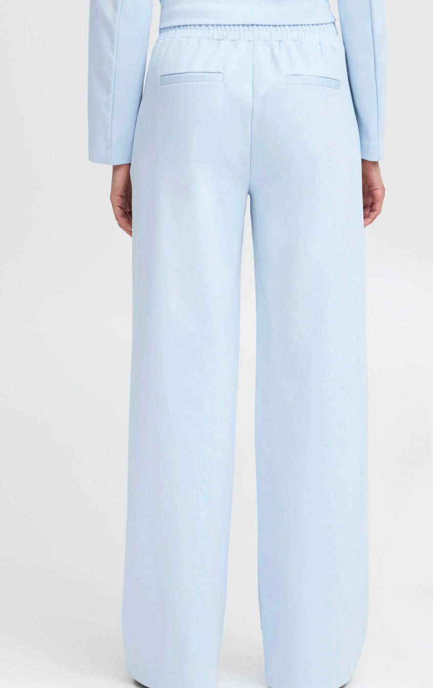 RIZETTA WIDE PANTS CASHMERE BLUE