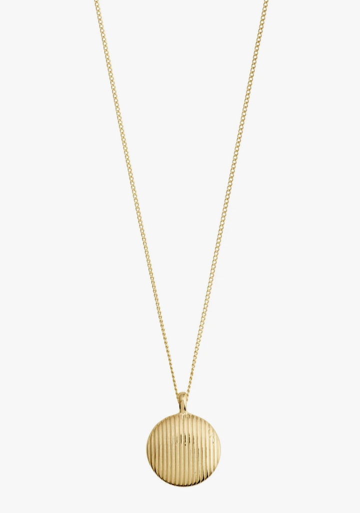 XENA RECYCLED GOLD PLATED COIN NECKLACE