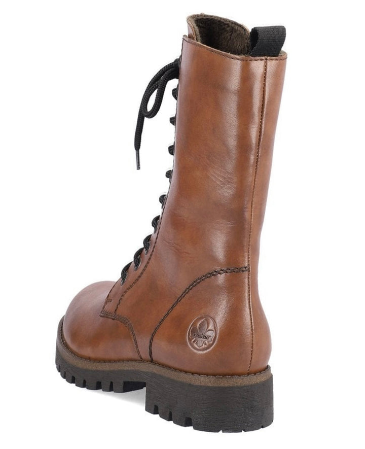 TAN LACE UP BOOTS