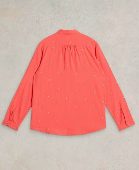 BRIGHT PINK SOPHIE ORGANIC COTTON SHIRT