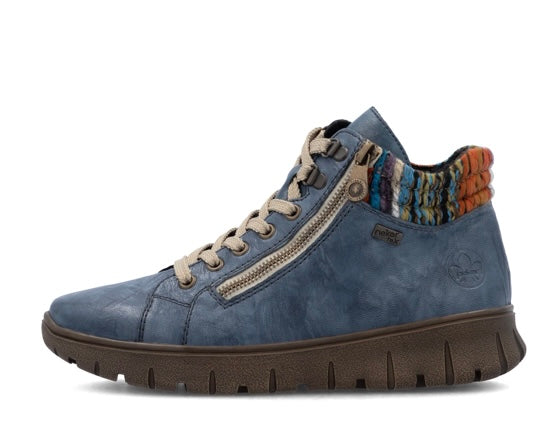 BLUE ZIP UP BOOT