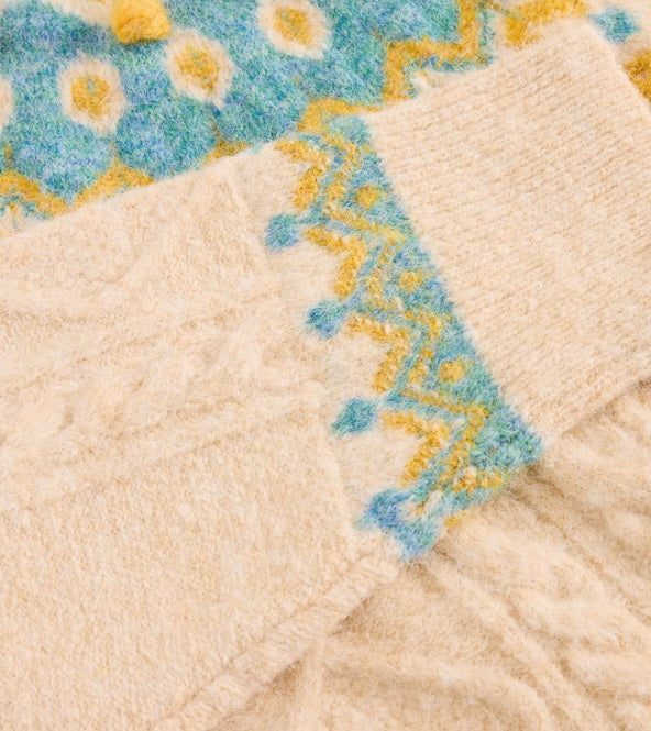 IVORY MULTI IZZY FAIRISLE JUMPER
