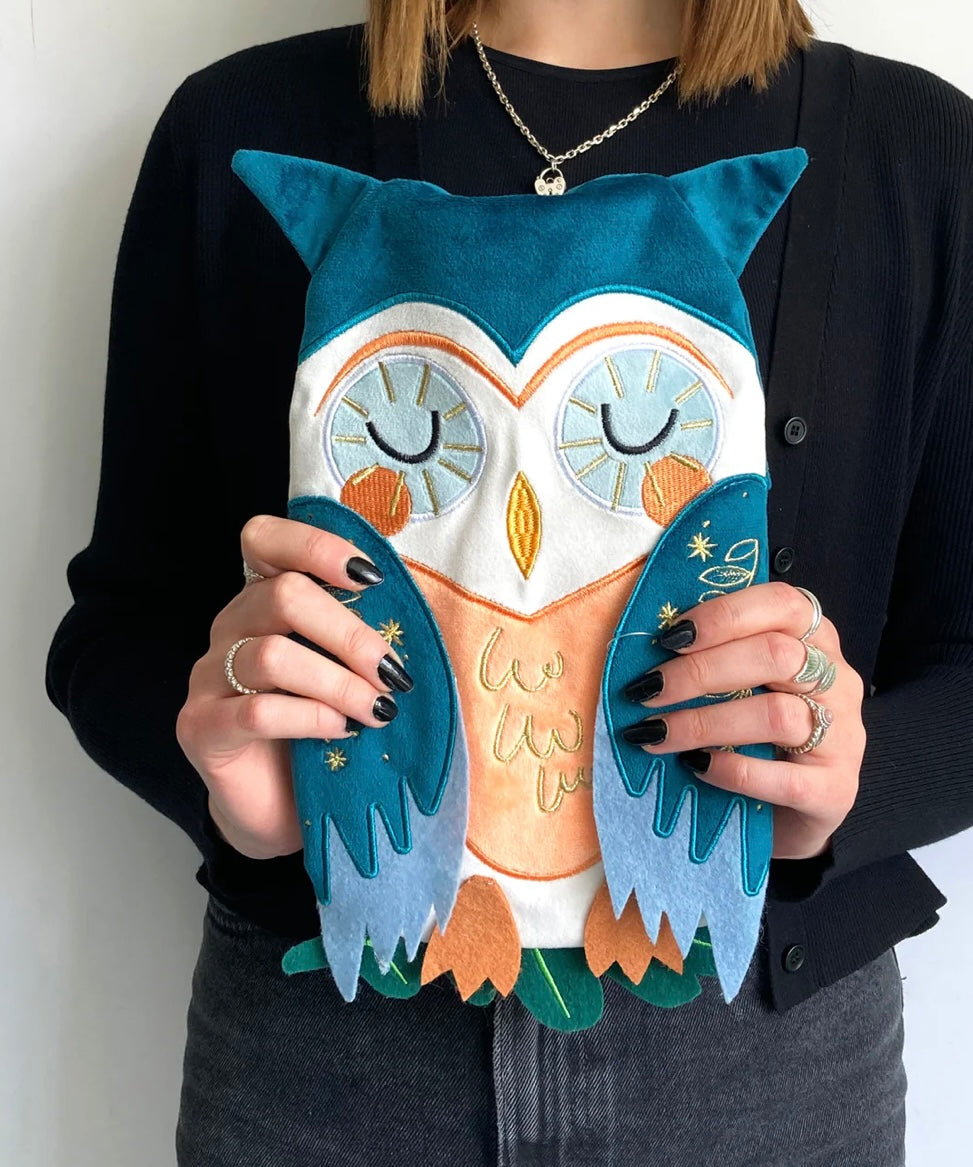 SECRET GARDEN OWL HOT WATER BOTTLE