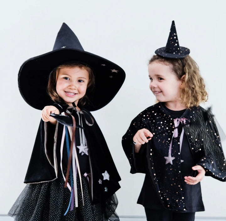 STARRY VELVET MINI WITCH HAT
