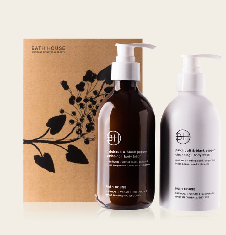 BATH HOUSE PATCHOULI & BLACK PEPPER BODYCARE DUO