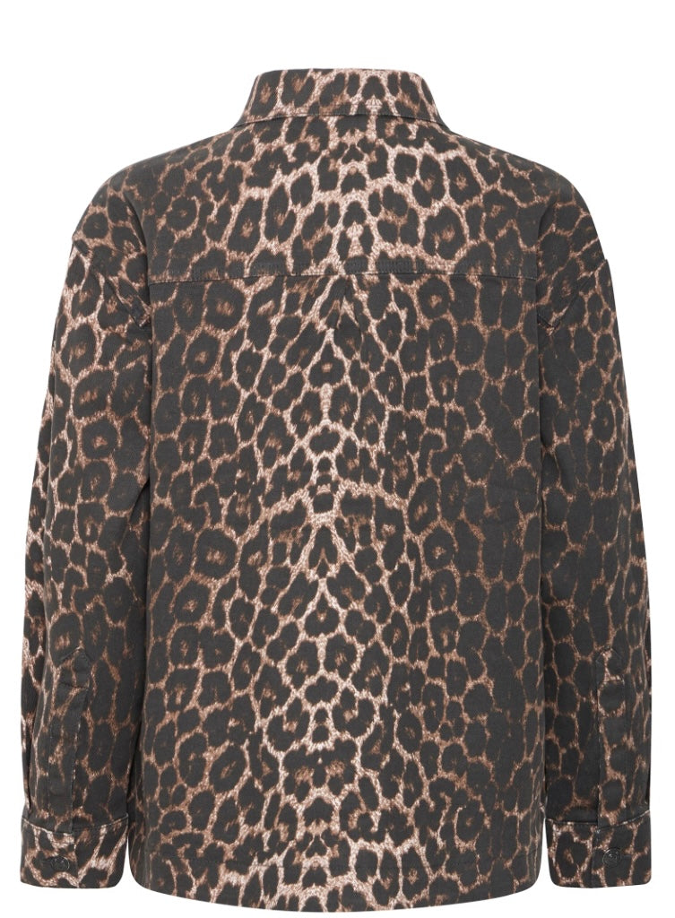 KENNA SHIRT DENIM LEOPARD MIX