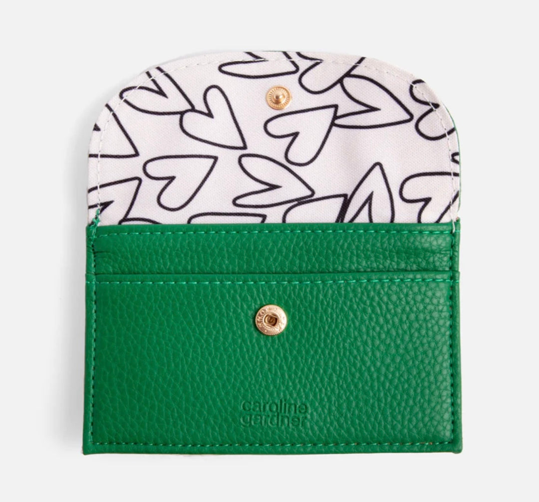 GREEN CARDHOLDER COIN PURSE