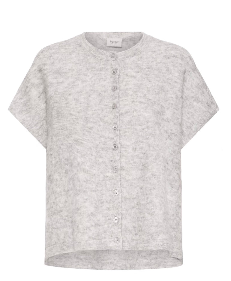 LIGHT GREY MELANGE SANNY CARDIGAN