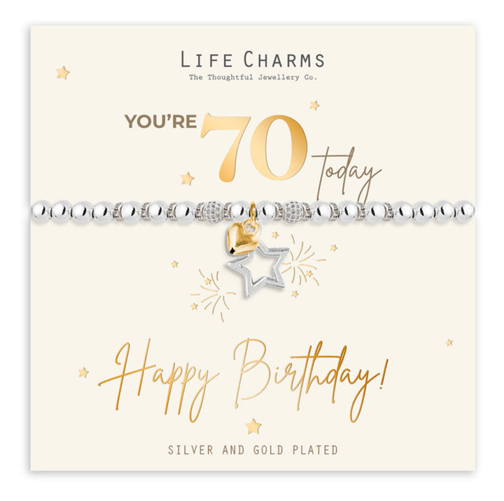 70TH HAPPY BIRTHDAY BRACELET