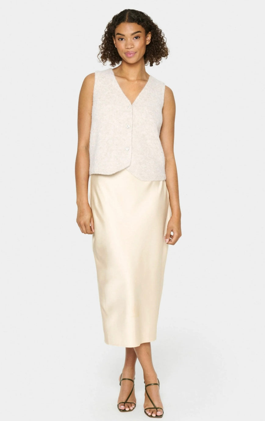 CRYSTAL GREY MELANGE XENYA VEST