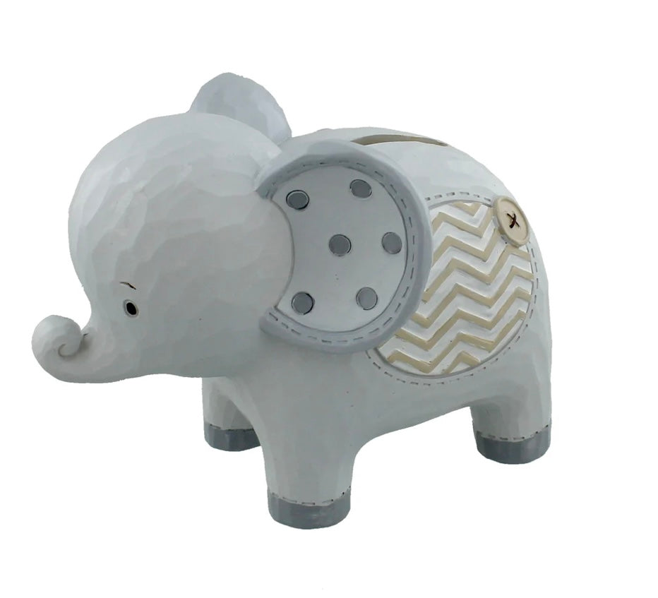 NOAHS ARK ELEPHANT RESIN MONEY BOX