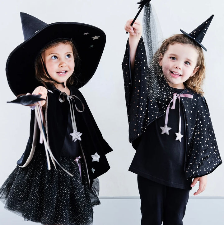 STARRY VELVET MINI WITCH HAT